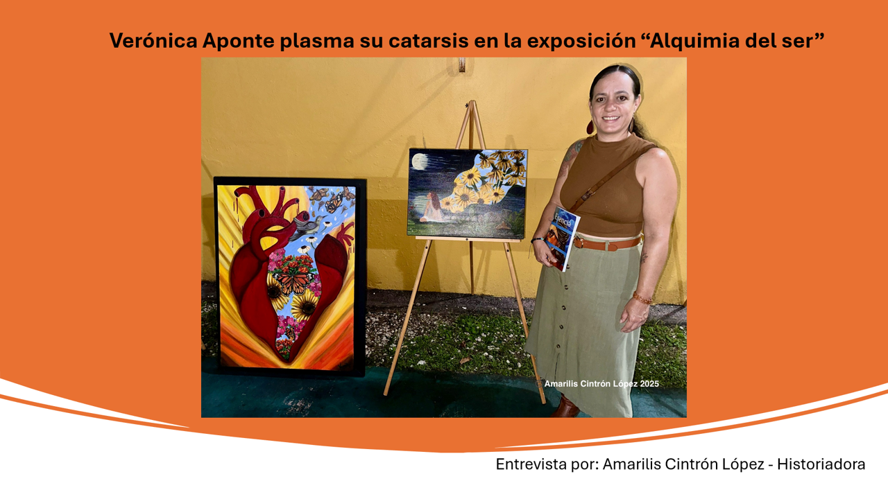 Verónica Aponte plasma su catarsis en la exposición “Alquimia del ser”