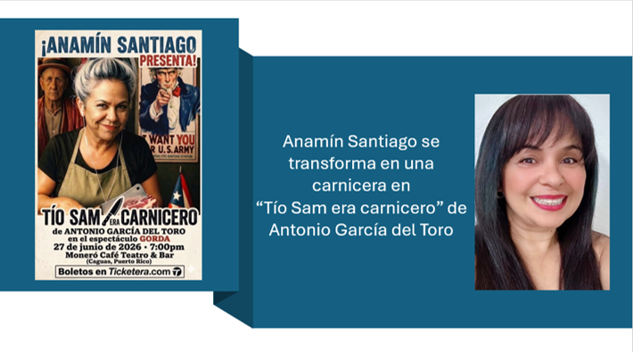 Anamín Santiago se transforma en una carnicera en “Tío Sam era carnicero” de Antonio García del Toro