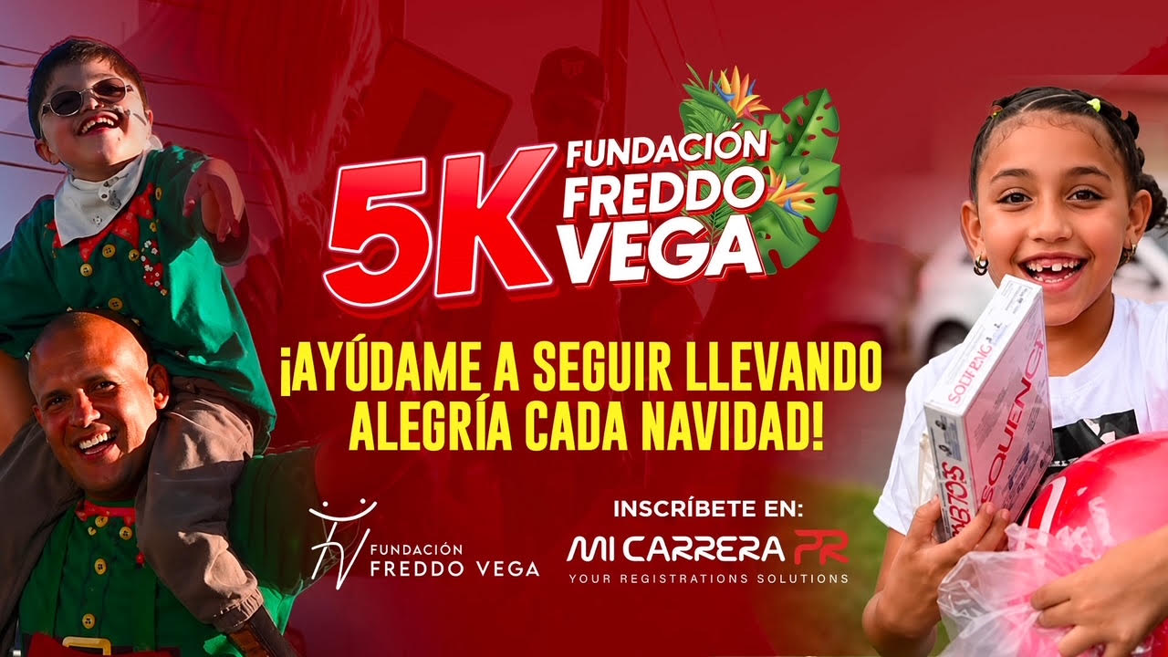 Fundación Freddo Vega anuncia 5K y gran evento familiar a beneficio de «Alegría pa’ mi barrio»
